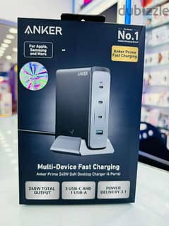 Anker Multi-device Fast charging 240w Gan Desktop charger 0