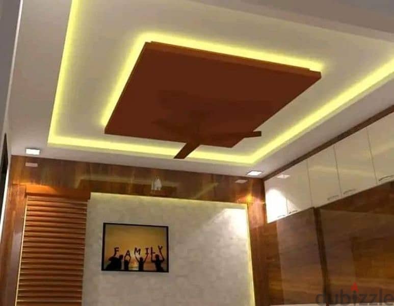 all type  gypsum ceiling designing paint electrician work 7