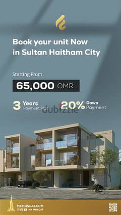 Special investment opportunity/Sultan Haitham city/freehold/installmen