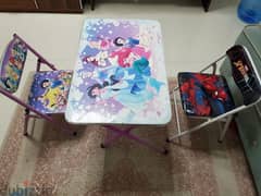 kid's study table and chairs 0