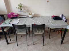 Ikea Dining table 4 seater , extendable to 6