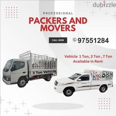 house shifting service and truck for rent