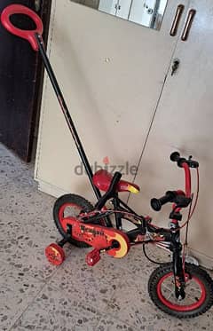 Children bicycle with cycle pump