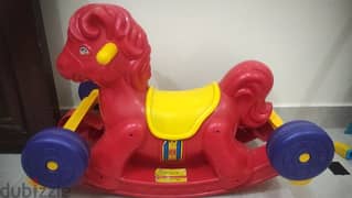 Deer ride with revolving weels Toy and horse toy both-5 rials-78003106 0