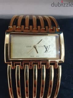 LOUIS VITTON GOLD PLATED WATCH 0
