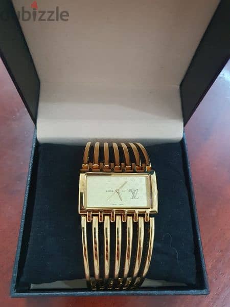 LOUIS VITTON GOLD PLATED WATCH 1