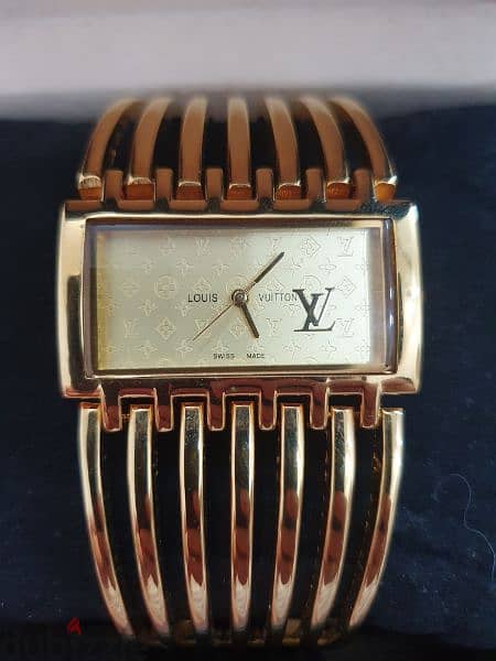 LOUIS VITTON GOLD PLATED WATCH 5