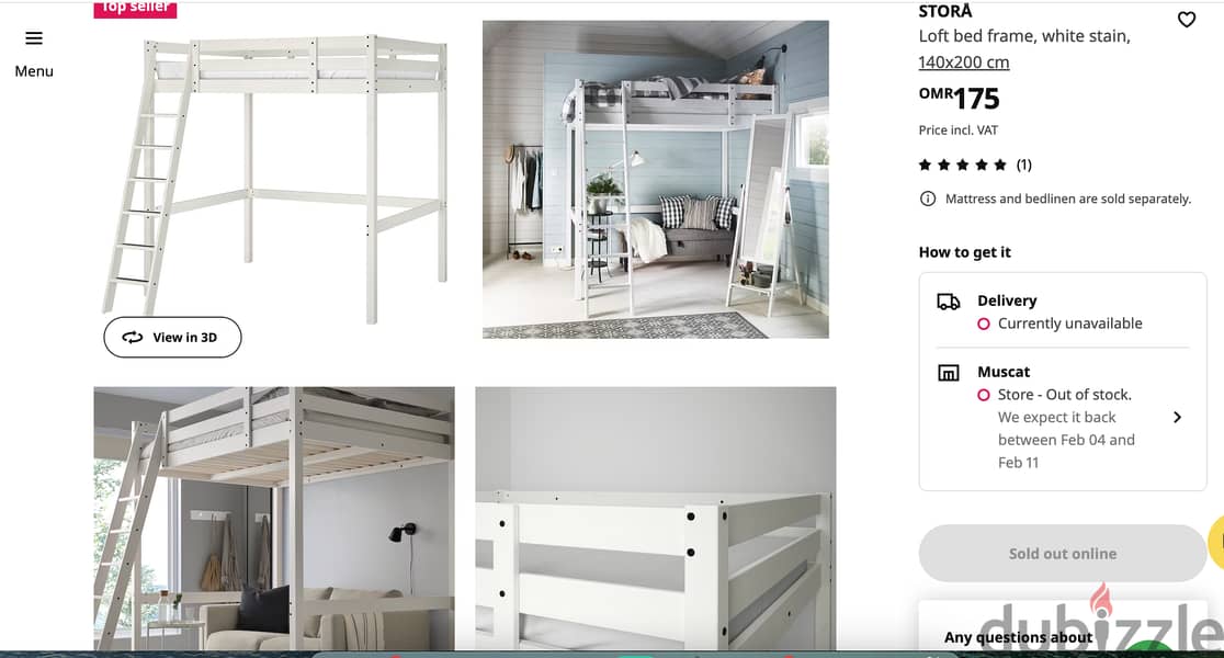 Ikea stora bed 1