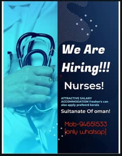 LICENSED NURSES REQUIRED IN OMAN 0