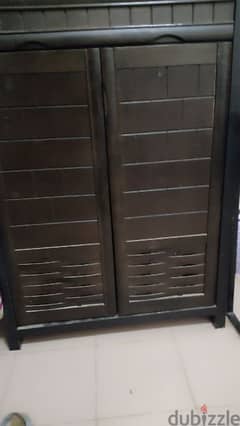shoe rack with drawer storage very good condition location alkhuwair