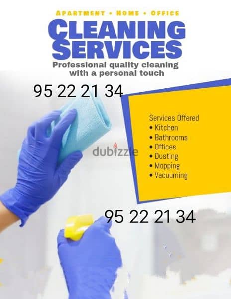 v Muscat house cleaning and depcleaning service. . . . 0