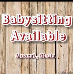 baby sitting availabe