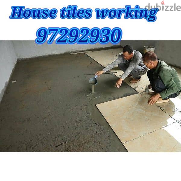 House maintenance working and marble fixing 0
