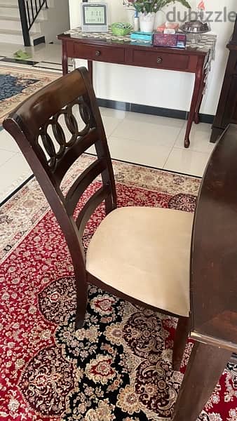 DINING TABLE solid wood (8 chairs) 6