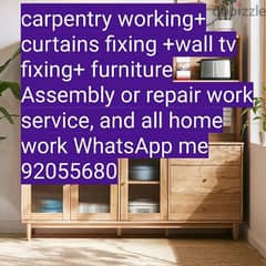 carpenter/electrician/plumber work/door repair, polishing/IKEA fix,