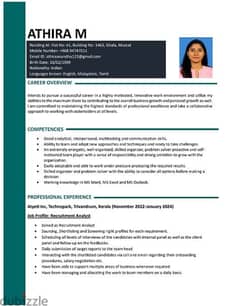 Job Wanted -MBA graduate female