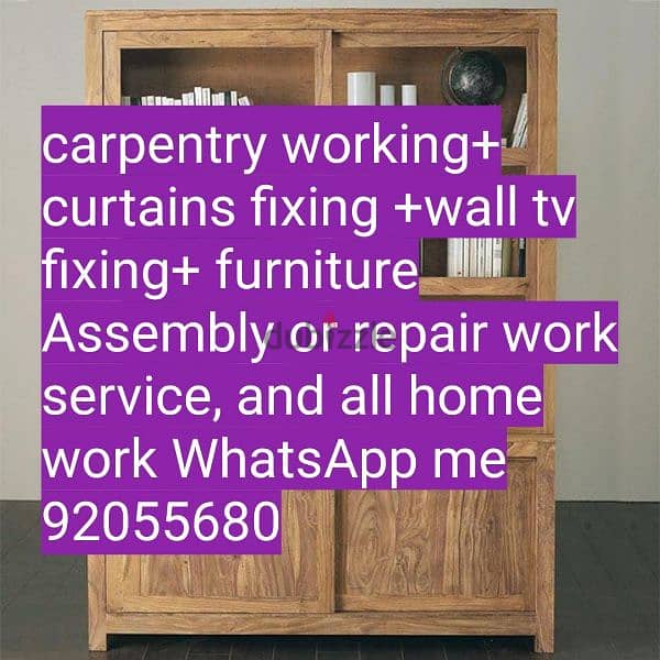 carpenter/electrician/plumber work/door repair, polishing/IKEA fix, 7