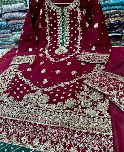 shafoon fabric maroon outfit 1