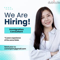 IMMIGRATION CONSULTANT (FEMALE ONLY)
