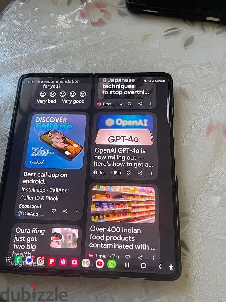 FOLD 4 with 512 GB  small screen not working 6
