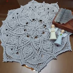 Mandala crochet tablecloth 0
