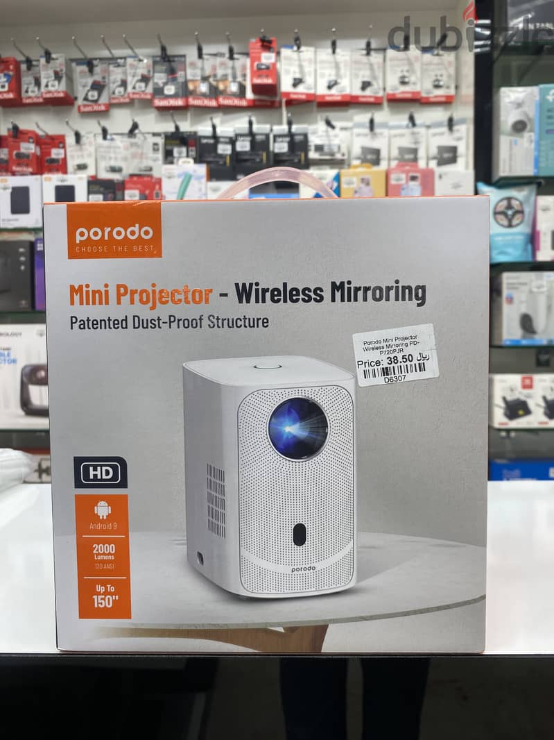 MINI PROJECTOR_ Wireless Mirroring  Patented dust proof structure . 0