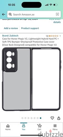 honor Magic v2 phone cover