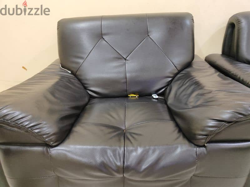 2 single sofa - leather 2