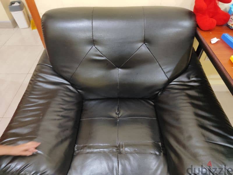 2 single sofa - leather 3