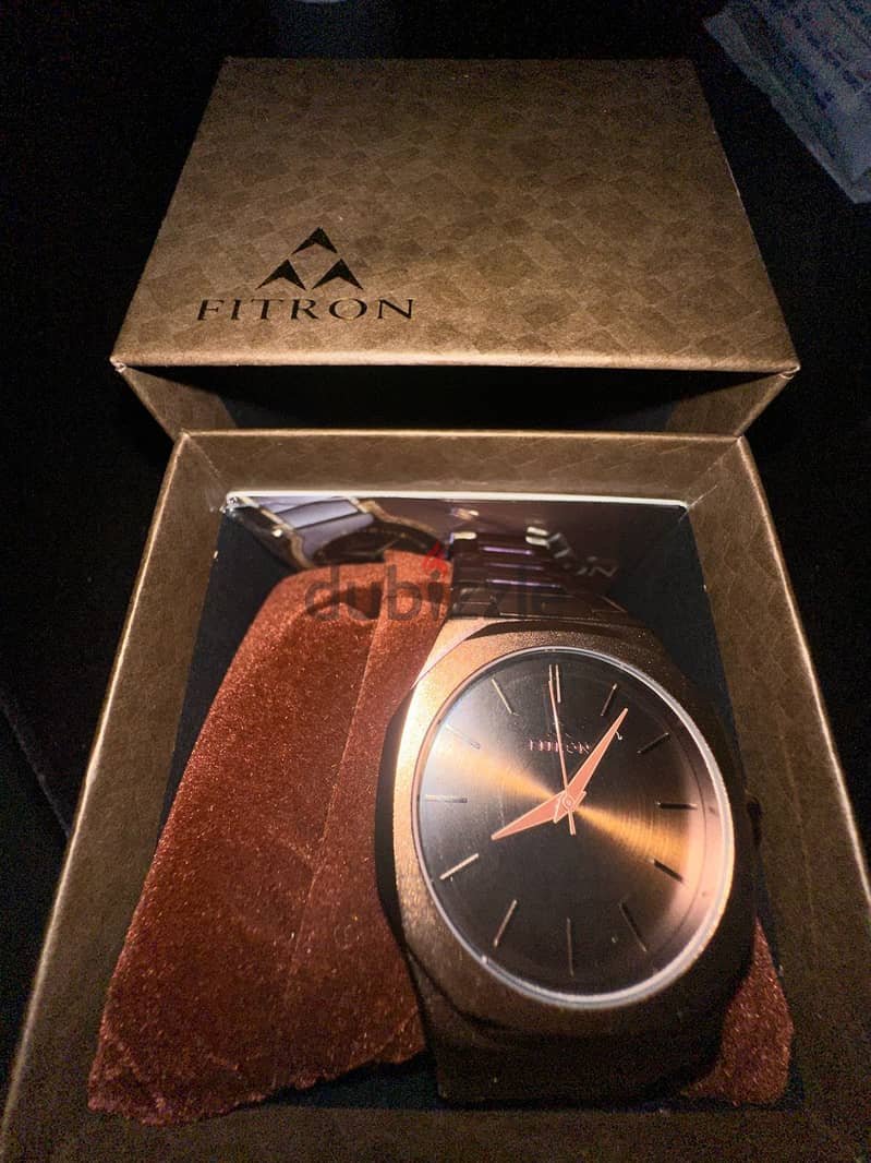 Fitron Watch (Brown) 1