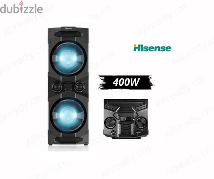 Hisense parti box 400 w using only 2 3 times very clean 1