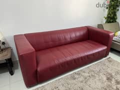 Excellent condition- Sofa 3+1+1 (Leather Material)
