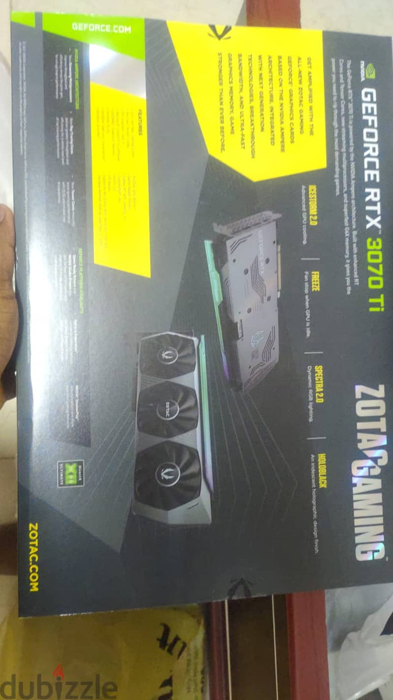 Graphics card RTX 3070 ti  Zotac 0