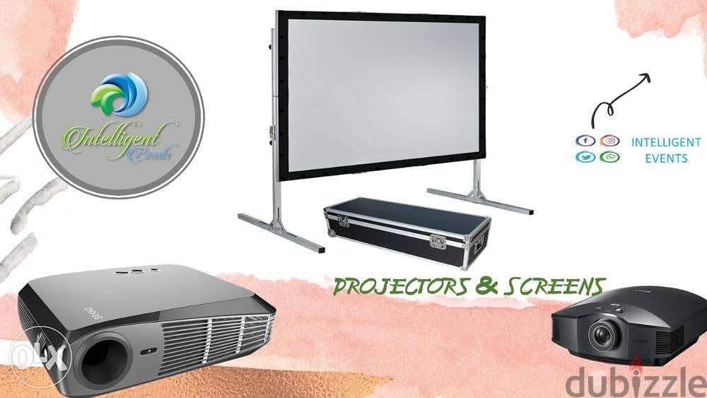 Projector and Screen for Rent 0