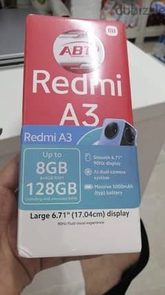 Redmi A3 8gb brand new emergency sale only