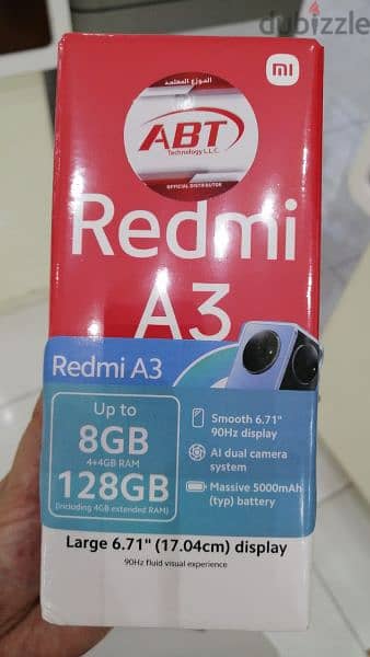 Redmi A3 8gb brand new emergency sale only 1