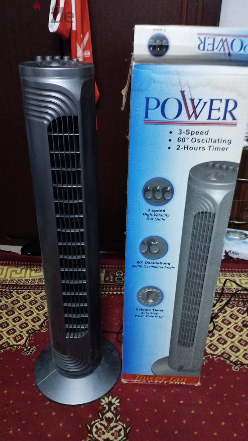 New good conditions tower fan 32" 1