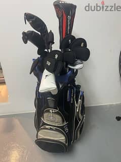 Left Hand clubs bag and trolley for sale 0