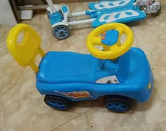 kids car and scooty