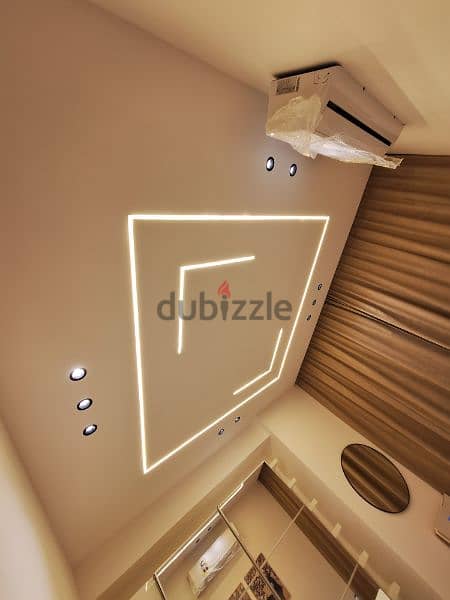 gypsum board ceiling design and paint work 1