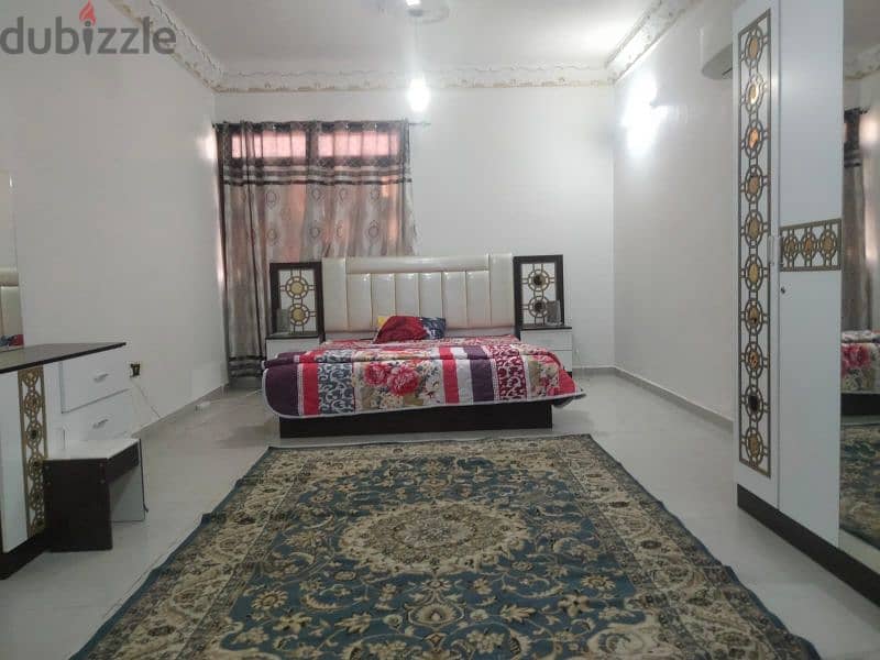 شقه غرفه ومجلس كبار مفروش بالخوير large 1bhk apartment 5