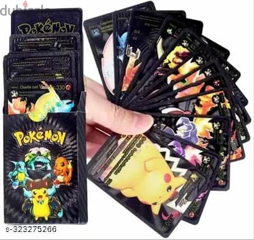 Gold, Silver, Normal and Black Foil Pokemon cards 2