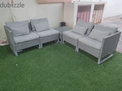 Outdoor sitting with table