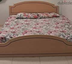 KING SIZE BED AND MATTRESS FOR SALE