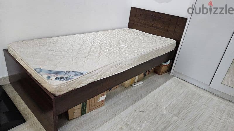 Never used Single Bed with mattress, like new 1