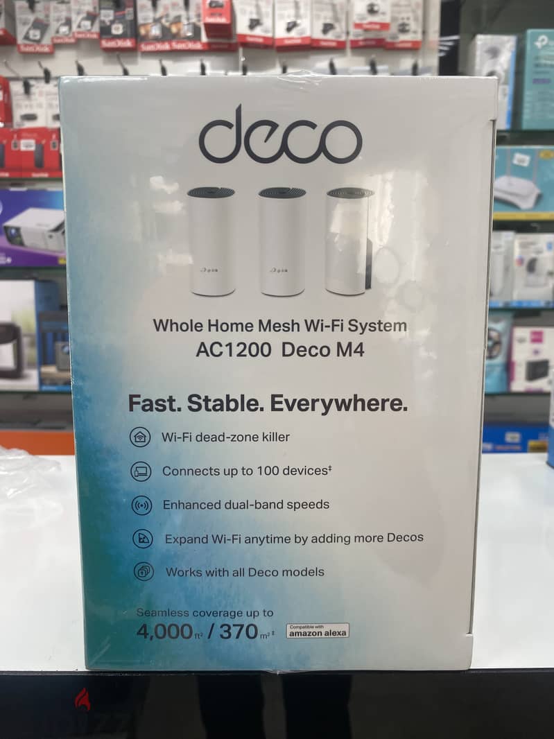 Whole Home Mesh Wi-Fi System AC1200 Deco M4. 1