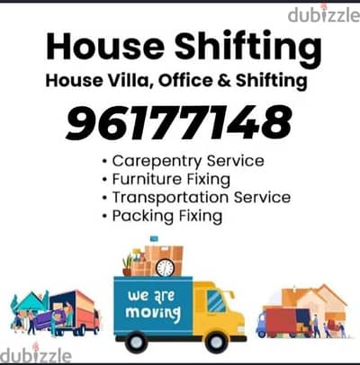 House shiffting office shiffting furniture fixing transport