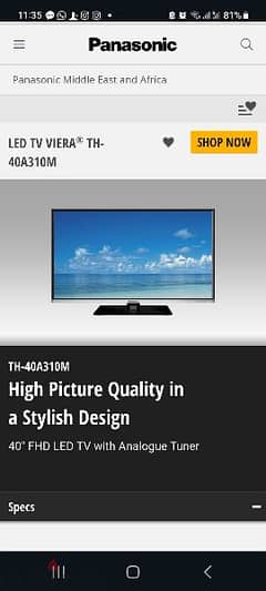 40 inch LED TV USED FOR SALE 0