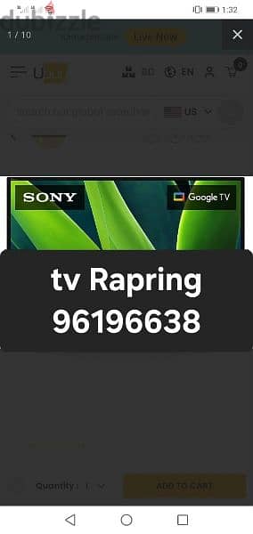 tv Rqapring all model lcd led