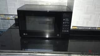 LG black microwave